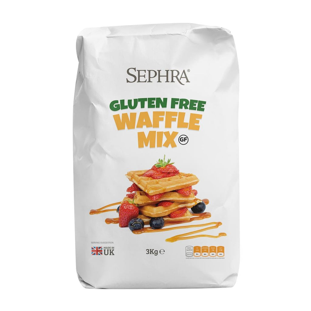 Sephra Gluten-Free Waffle Mix 3kg (Pack of 4) - HU130  Sephra   