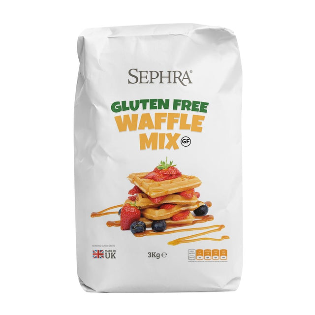Sephra Gluten-Free Waffle Mix 3kg (Pack of 4) - HU130  Sephra   