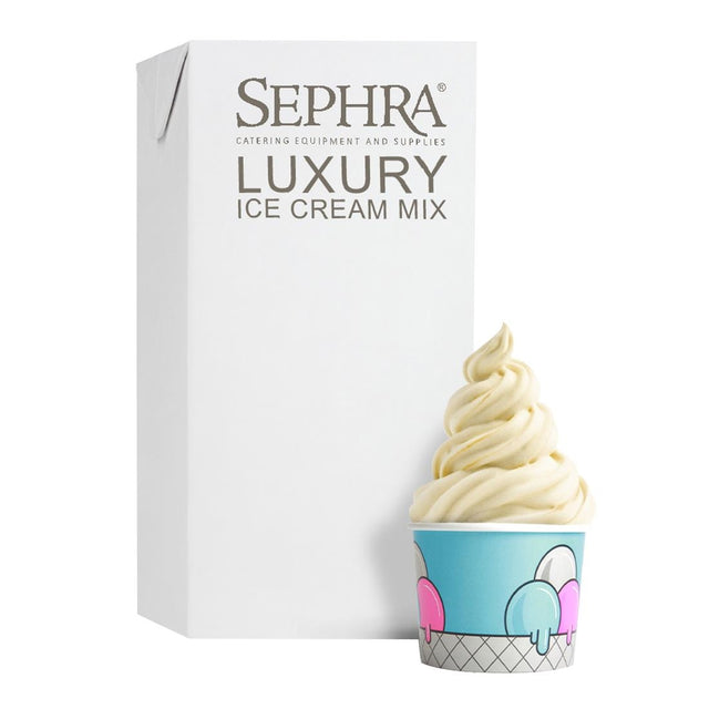 Sephra Luxury Soft Serve Ice Cream Mix 1Ltr (Pack of 12) - HU134  Sephra   