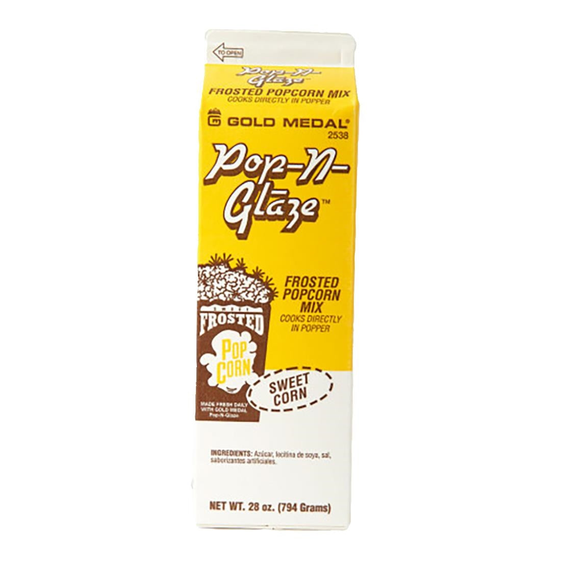 Pop-N-Glaze Sweet Corn Popcorn Seasoning 749g - HU170  Pop n Glaze   