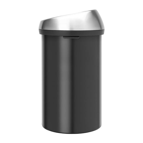 Brabantia Touch Bin Matt Black With Steel Lid 60L - HU175  Brabantia   