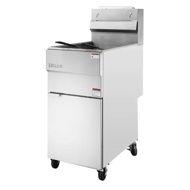 Buffalo Twin Basket Single Tank Freestanding Gas Fryer 28Ltr - HU199 Freestanding Gas Fyers Buffalo