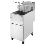 Buffalo Twin Basket Single Tank Freestanding Gas Fryer 28Ltr - HU199 Freestanding Gas Fyers Buffalo