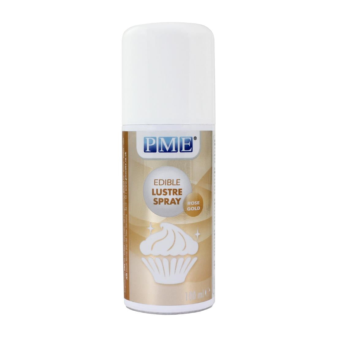 PME Edible Lustre Spray 100ml - Rose Gold - HU205  PME   