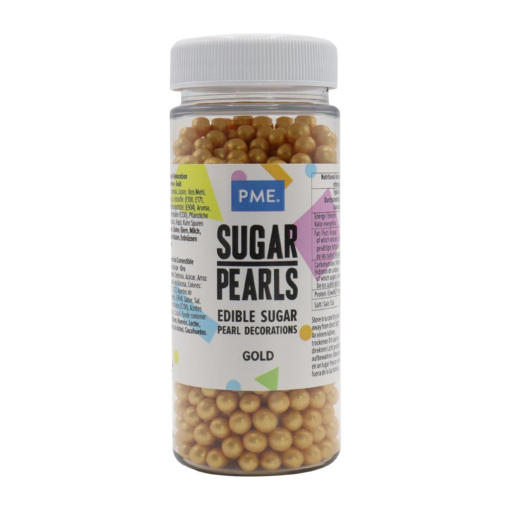 PME Sugar Pearls 60g - Gold - HU215  PME   