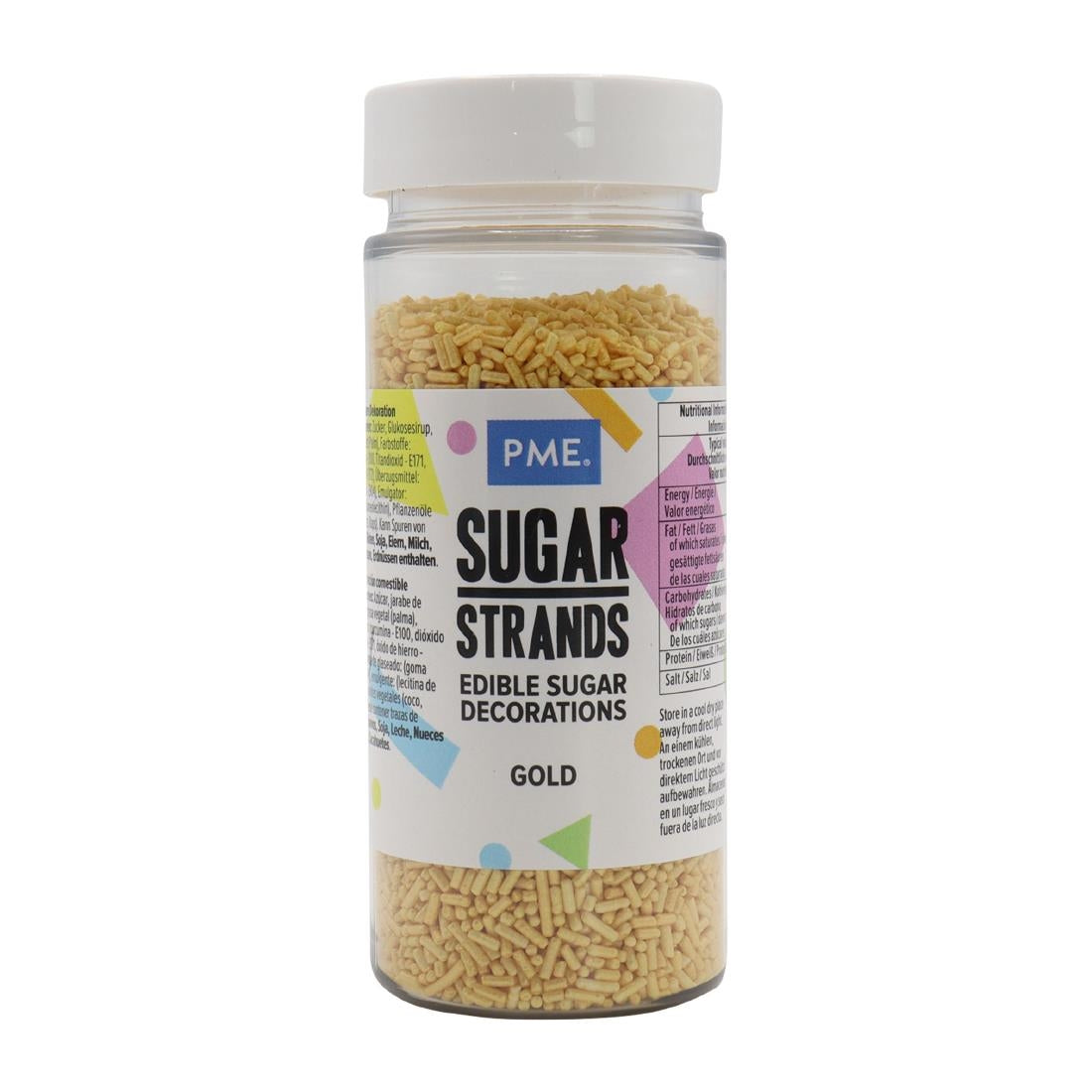 PME Gold Sugar Strands 80g - HU226  PME   