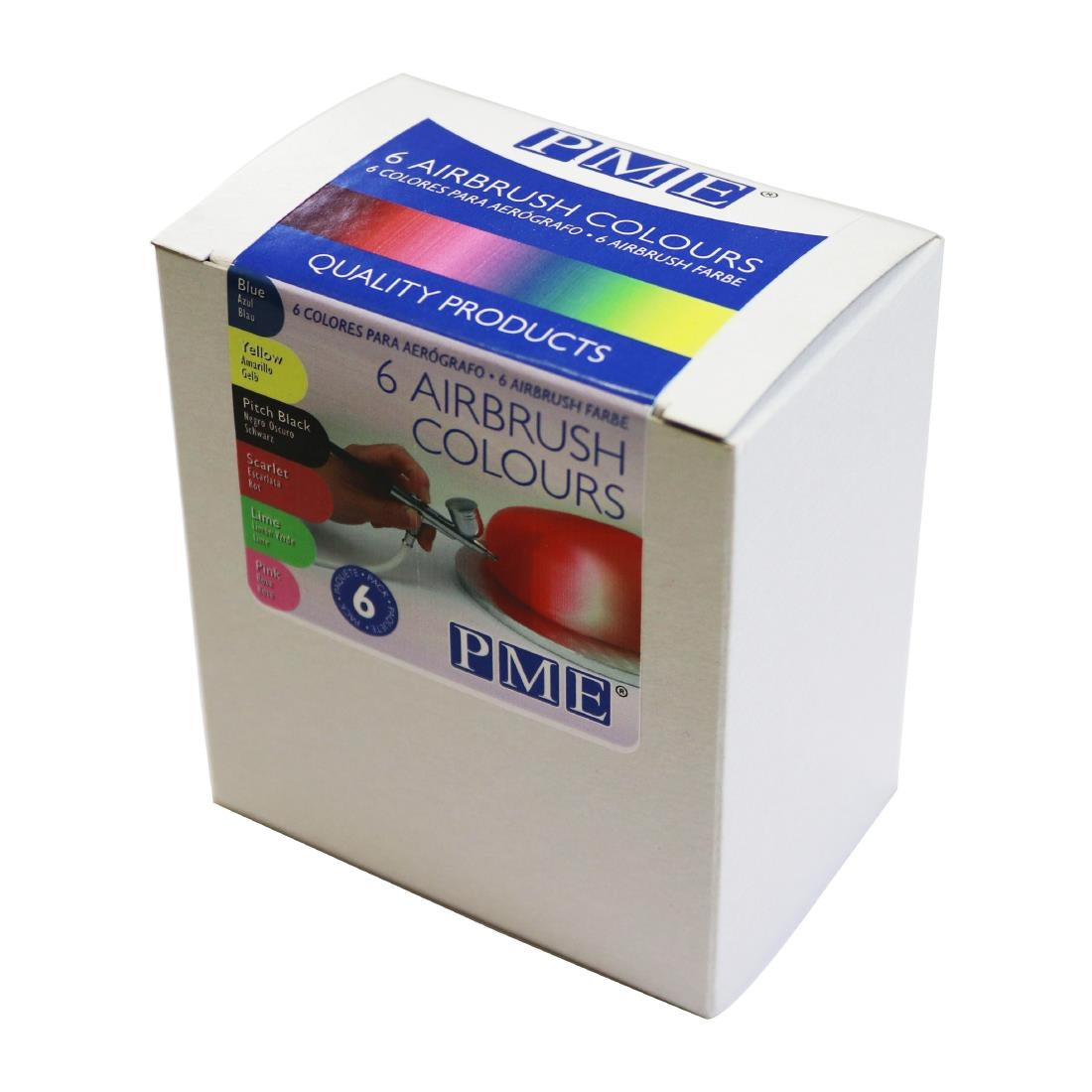 PME Airbrush Colours 25g (Pack of 6) - HU255  PME   