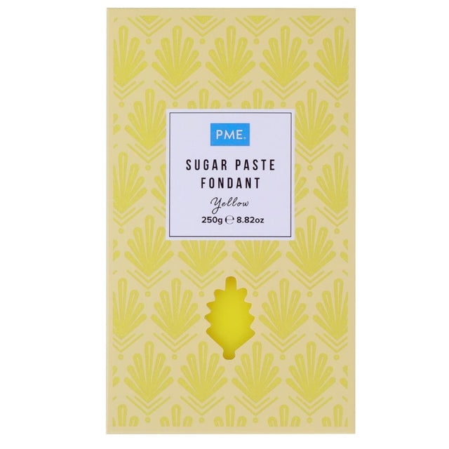PME Sugar Paste Fondant Yellow 250g - HU300  PME   