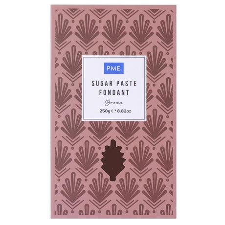 PME Sugar Paste Fondant Brown 250g - HU308  PME   