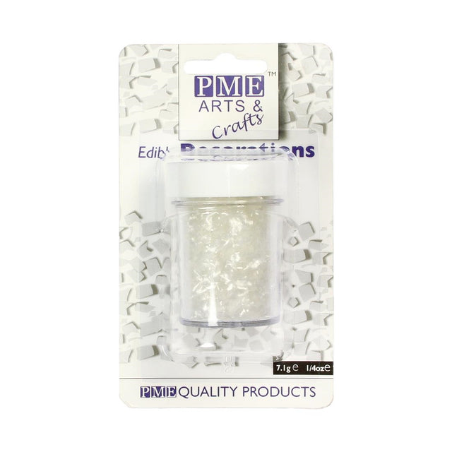 PME Glitter Flakes 7.1g - White - HU327  PME   