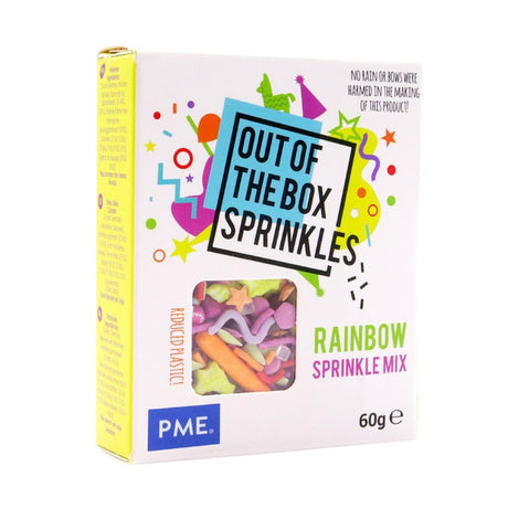 PME Out the Box Rainbow Sprinkle Mix 60g - HU335  PME   