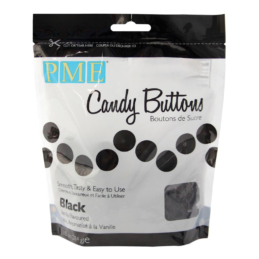 PME Candy Buttons Black 280g - HU349  PME   