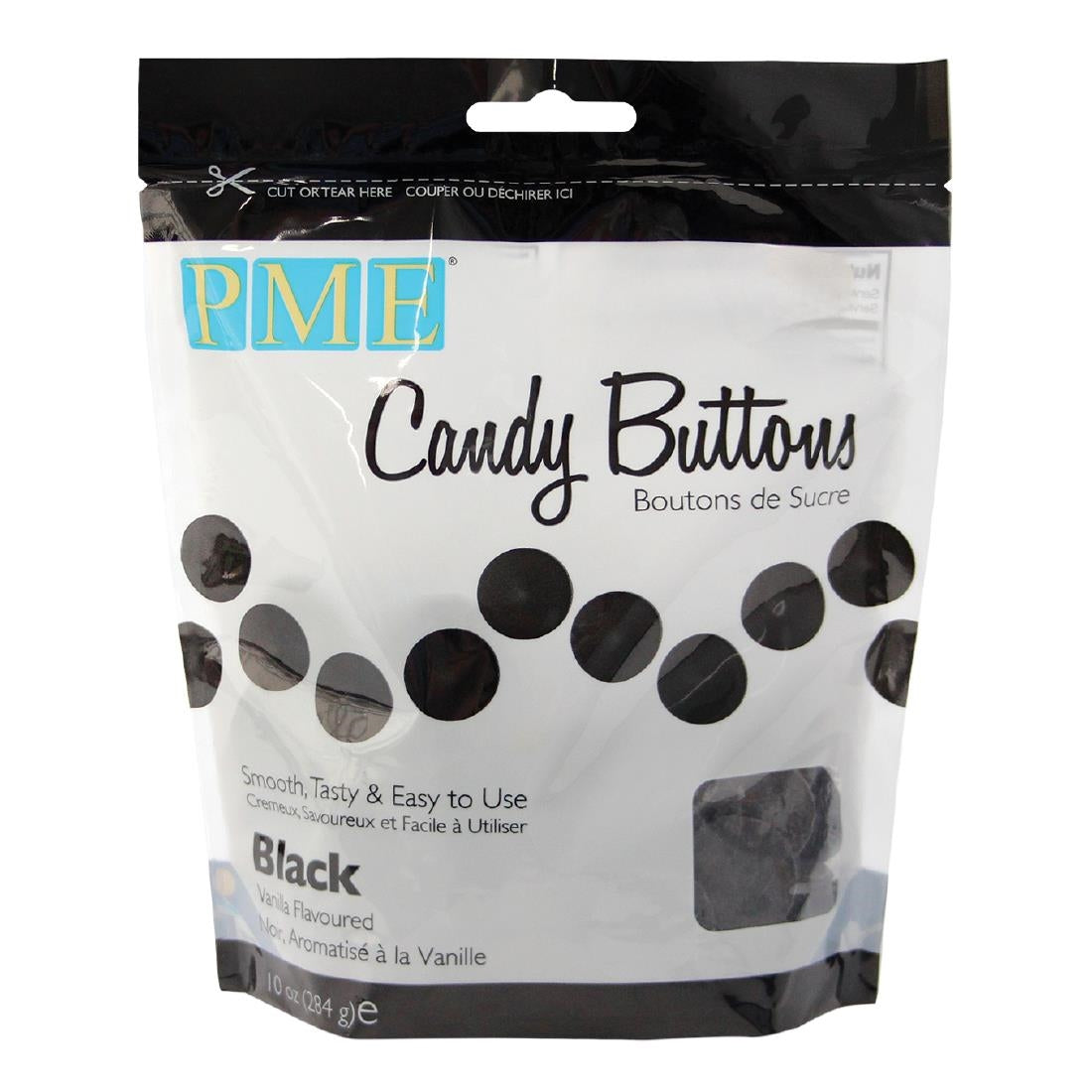 PME Candy Buttons Black 280g - HU349  PME   