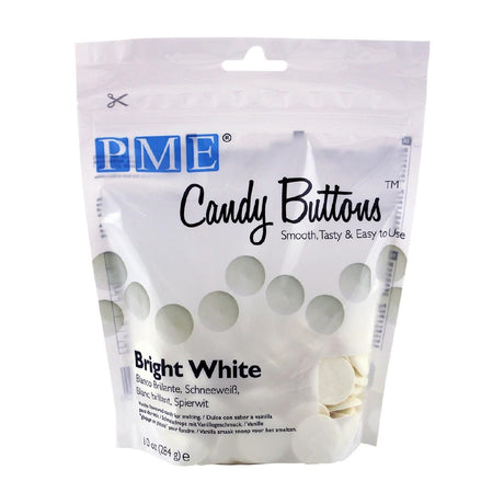 PME Candy Buttons Bright White 280g - HU350  PME   