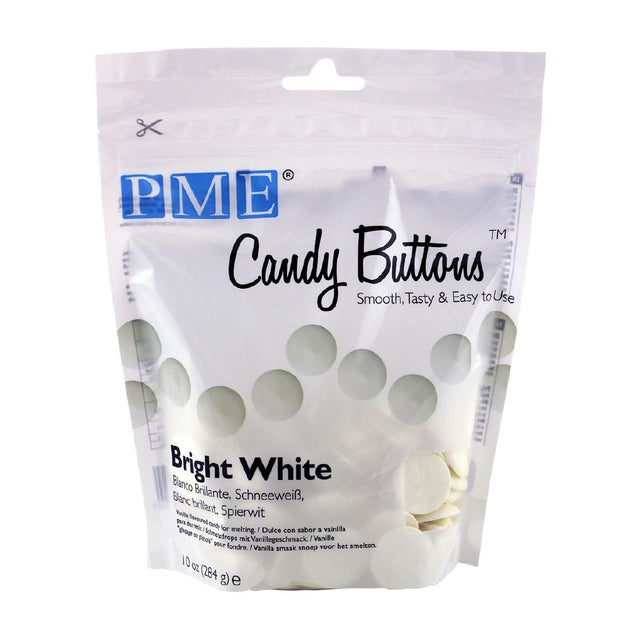 PME Candy Buttons Bright White 280g - HU350  PME   