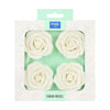 PME White Sugar Roses 62mm (Pack of 4) - HU358  PME   
