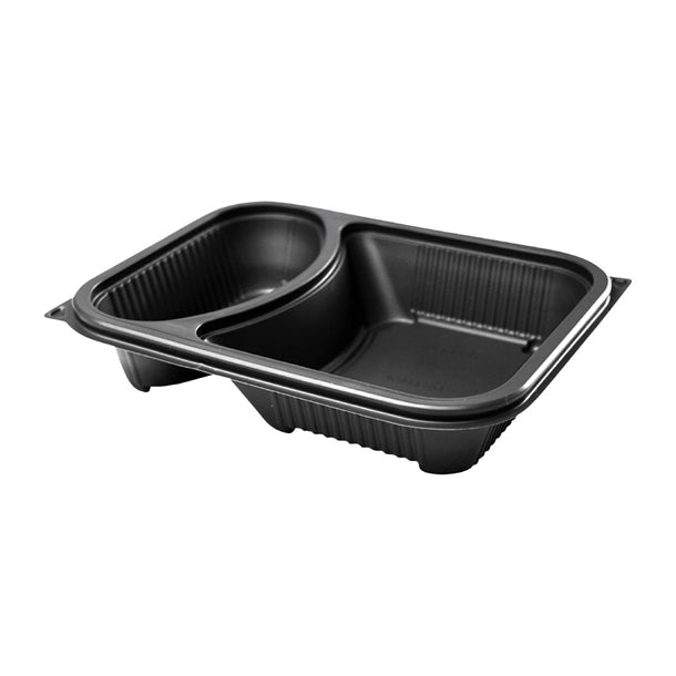 Faerch Hot Deli Deluxe 2 Compartment Takeaway Containers (Pack of 365) - HU384 Takeaway Food Containers Faerch   