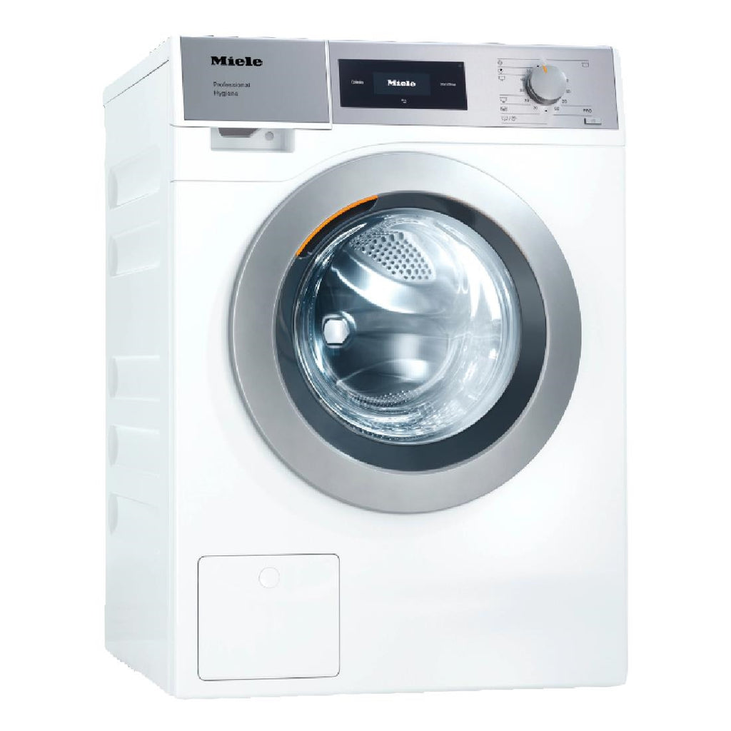 Miele Little Giant Washing Machine White 7kg with Gravity Drain 5.5kW PWM507 - HW104 Commercial Washing Machines Miele