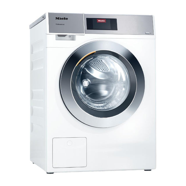 Miele Little Giant Washing Machine White 8kg with Gravity Drain 5.5kW Single Phase PWM908 - HW120 Commercial Washing Machines Miele
