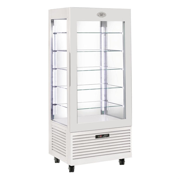 Roller Grill Bi-Temperature Display Cabinet White RDB800 - HW176  Roller Grill   
