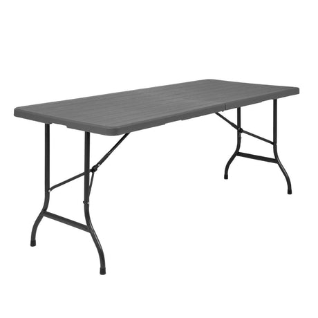Bolero Wicker-Effect Rectangular Wicker Centre Folding Table 6ft - HW299  Bolero   
