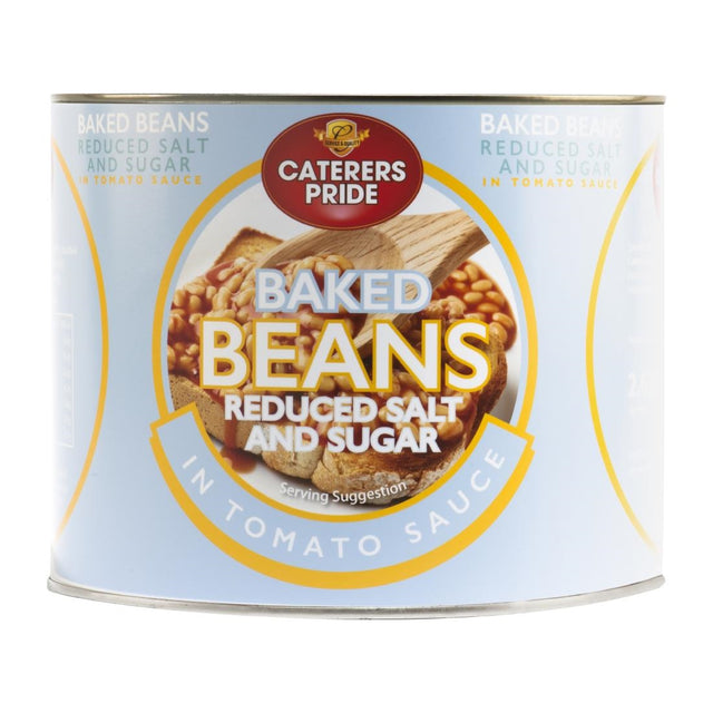 Caterers Pride Baked Beans Reduced Salt and Sugar 2.62kg - HW306  Caterers Pride   