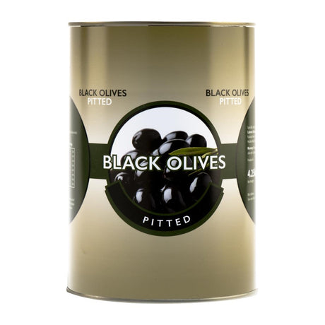 Caterers Pride Black Pitted Olives 4.25kg - HW329  Caterers Pride   