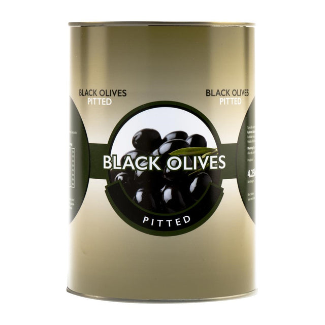 Caterers Pride Black Pitted Olives 4.25kg - HW329  Caterers Pride   