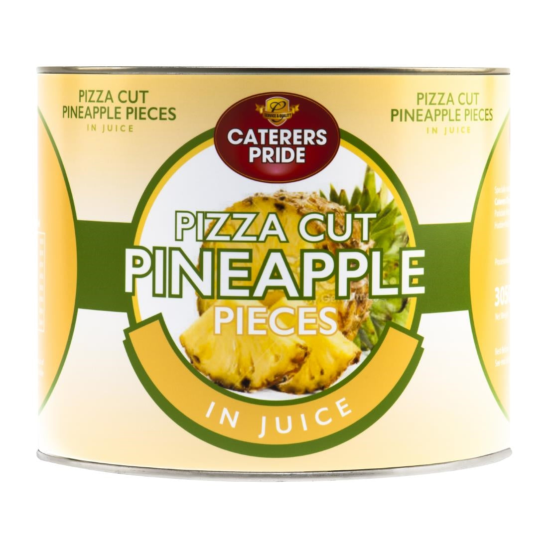 Caterers Pride Pineapple Pieces Pizza Cut in Juice 3kg - HW341  Caterers Pride   