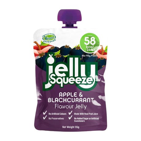 JellySqueeze Apple and Blackcurrant Flavour Jelly 95g (Pack of 16) - HW354  JellySqueeze   