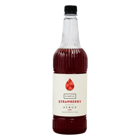 Simply Strawberry Syrup 1Ltr - HW367  Simply   