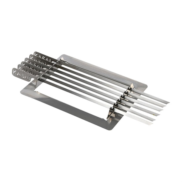 Kasai Konro Skewer Rack & 6 Skewers for Nano Pro Konro Grill SVT-16101 - HW434  Kasai   