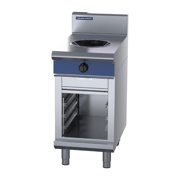 Blue Seal 450mm Induction Wok 3.5kW with Cabinet Base UKIN511W3-C - HW609 Wok Cookers & Burners Blue Seal