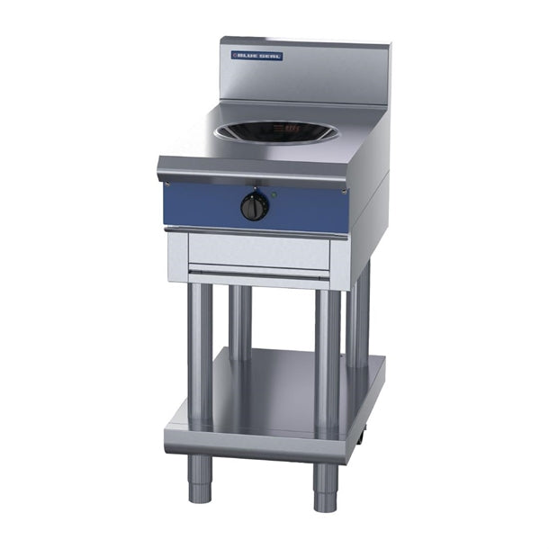 Blue Seal 450mm Induction Wok 5kW with Leg Stand UKIN511W5-L - HW611 Wok Cookers & Burners Blue Seal