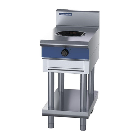 Blue Seal 450mm Induction Wok 5kW with Leg Stand UKIN511W5-L - HW611 Wok Cookers & Burners Blue Seal