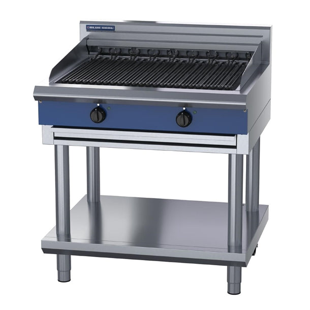 Blue Seal 900mm Elec Chargrill with Leg Stand UKE596D-L - HW617 Charcoal Grills Blue Seal
