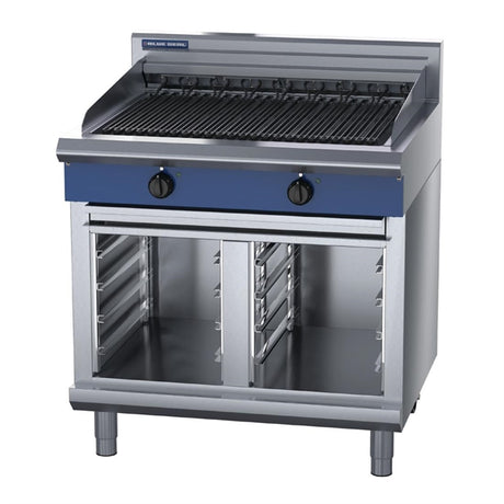 Blue Seal 900mm Elec Chargrill with Cabinet Base UKE596D-C - HW618 Charcoal Grills Blue Seal
