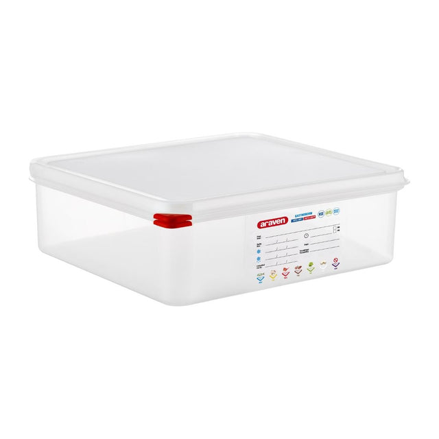 Araven Transparent Airtight Container GN 2/3 100mm 9Ltr - HW676  Araven   