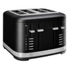 KitchenAid 4 Slot Manual Toaster Matte Black - HW787  Kitchenaid   