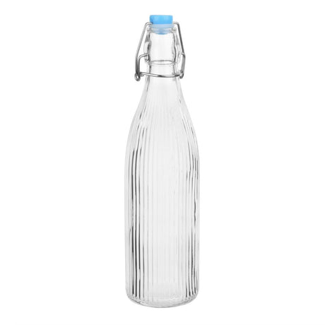 Olympia Ridged Swing Top Water Bottles 500ml (Pack of 6) - HW794 Jugs, Pitchers, Decanters & Carafes Olympia   