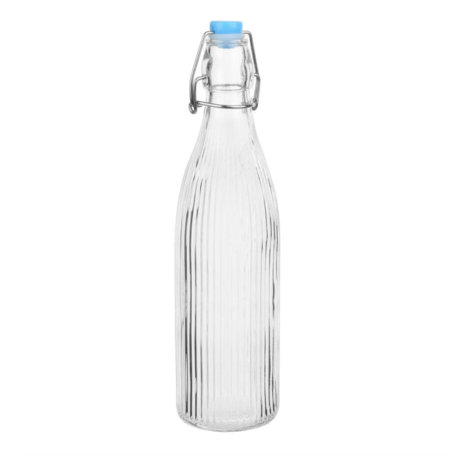 Olympia Ridged Swing Top Water Bottles 500ml (Pack of 6) - HW794 Jugs, Pitchers, Decanters & Carafes Olympia   