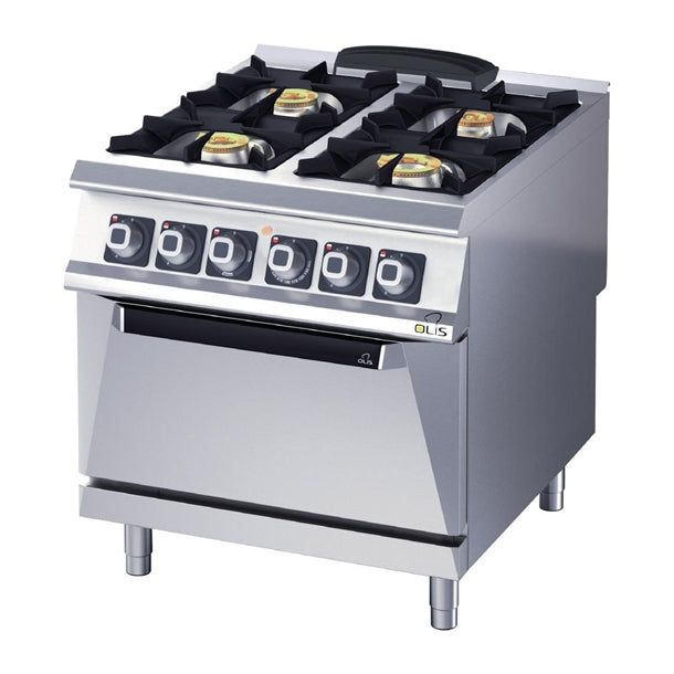 Olis Heavy Duty 4 Burner Electric Static Oven Range D94 - HW890  Olis   
