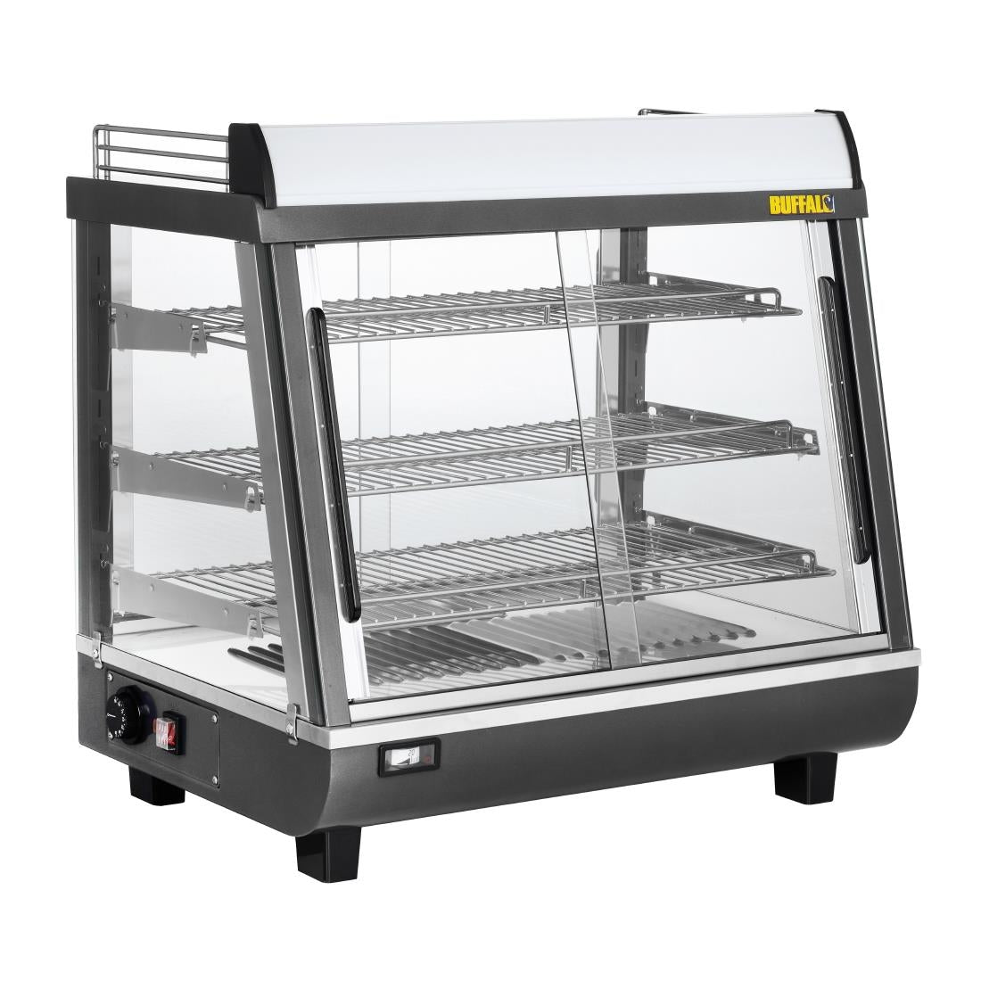 Buffalo Front and Rear Door Heated Merchandiser 96Ltr - HW927  Buffalo   