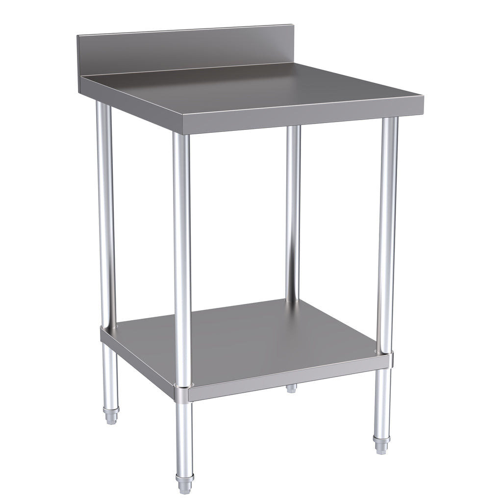 Hallco Wall Bench 600mm Wide x 650mm Deep Stainless Steel Table | HWB0600 Stainless Steel Wall Tables Hallco