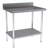 Hallco Wall Bench 900mm Wide x 650mm Deep Stainless Steel Table | HWB0900 Stainless Steel Wall Tables Hallco