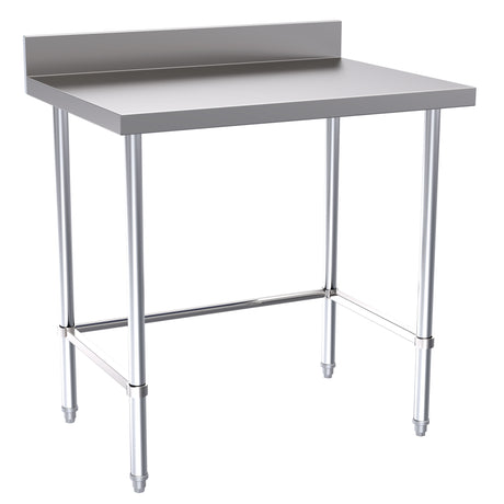 Hallco Wall Bench 900mm Wide x 650mm Deep Stainless Steel Table | HWB0900LB Stainless Steel Wall Tables Hallco