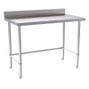 Hallco Wall Bench 1200mm Wide x 650mm Deep Stainless Steel Table | HWB1200LB Stainless Steel Wall Tables Hallco