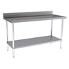 Hallco Wall Bench 1500mm Wide x 650mm Deep Stainless Steel Table | HWB1500 Stainless Steel Wall Tables Hallco