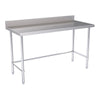 Hallco Wall Bench 1500mm Wide x 650mm Deep Stainless Steel Table | HWB1500LB Stainless Steel Wall Tables Hallco