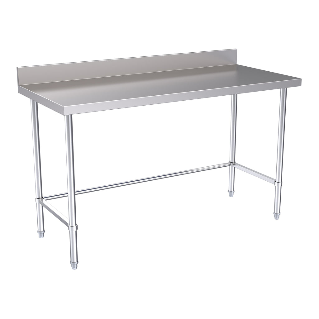 Hallco Wall Bench 1500mm Wide x 650mm Deep Stainless Steel Table | HWB1500LB Stainless Steel Wall Tables Hallco